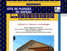 Tablet Screenshot of gite-de-plongee-du-gapeau.com